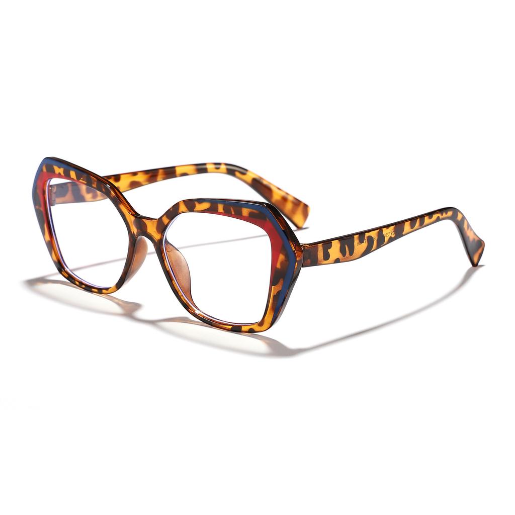 Ryan's new anti-blue glasses women's European, American ins fashion polygon face small myopia frame glasses