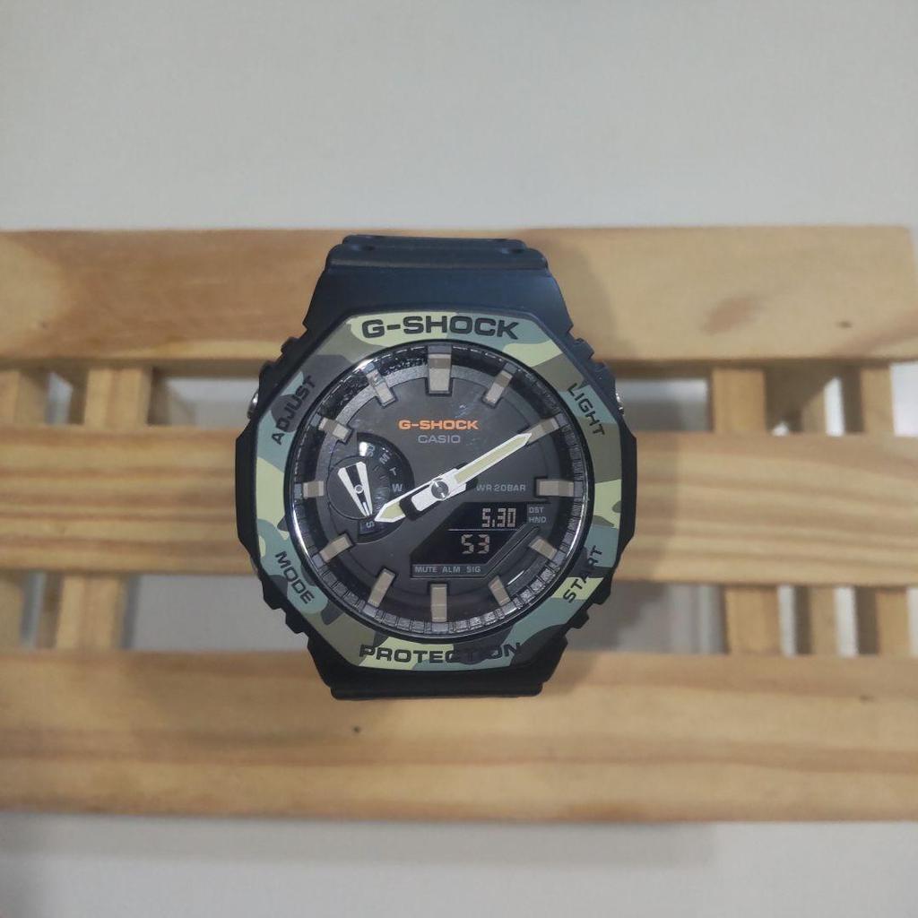 Used CASIO G-Shock GA-2100SU-1A Camouflage Color