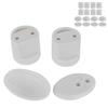 Set da 4 Pomelli per Porta Scorrevoli per Doccia Domestica Maniglie per Porte in Vetro per Bagno Ferramenta (L38)Maniglia L38W