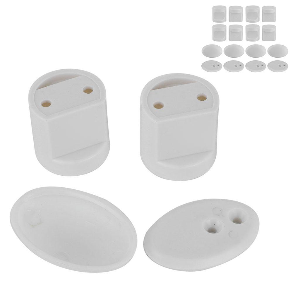 Set da 4 Pomelli per Porta Scorrevoli per Doccia Domestica Maniglie per Porte in Vetro per Bagno Ferramenta (L38)Maniglia L38W