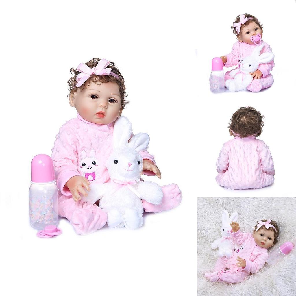 Inch Washable Reborn Baby Doll With Realistic Features And Soft Vinyl Silicone Body**