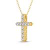 Unisex Cross Necklace with Full Diamond Pendant - Elegant and Versatile Clavicle Chain