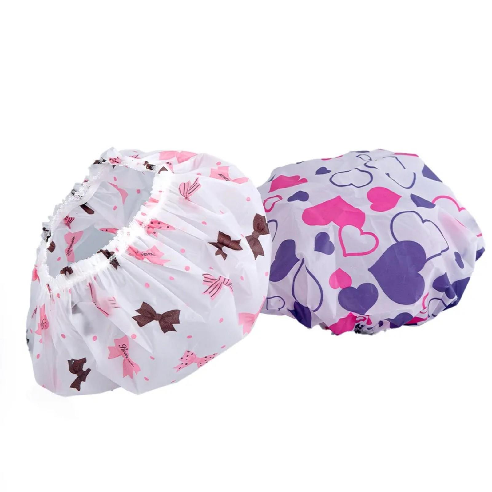 

2 шт. очень больших шапочек для ванны, идеально подходящих для волос разной длины и густоты, водонепроницаемые