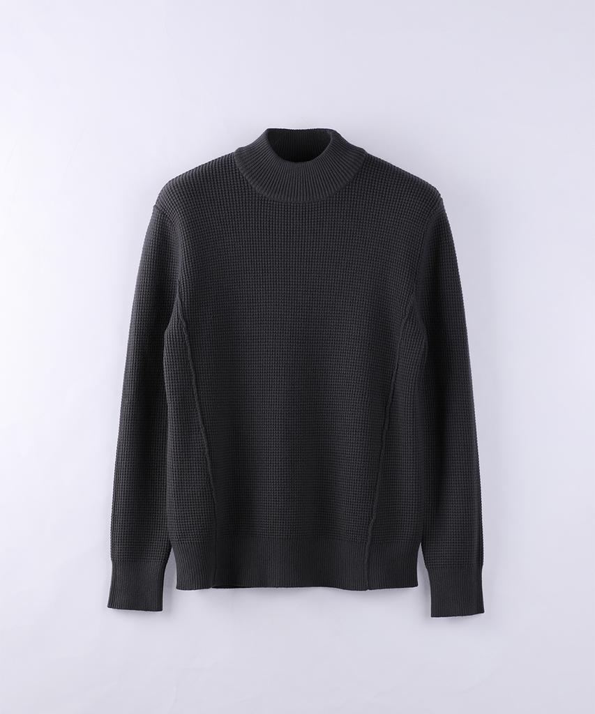 PANICALE Waffle Weave Half Turtleneck Knit - 2 Colors