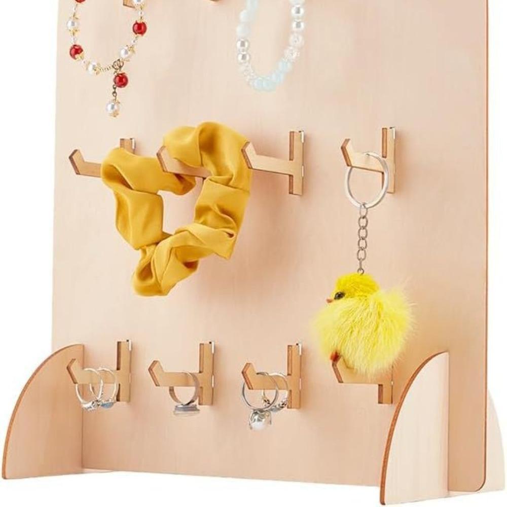 Detachable Earring Display Rack Wooden Necklace Display Stand Jewelry Storage Rack  Trade Show