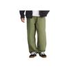 Vans Range Solid Color Loose Fit Tapered Comfortable Mid Waist Casual Pants Unisex Pants Dark-Green VN00000DZBF