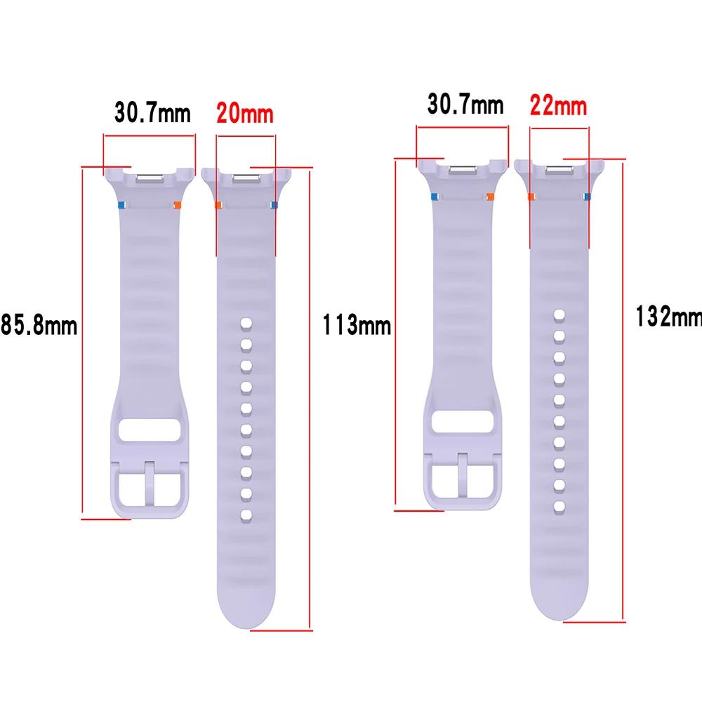 Originální silikonový pro Samsung Galaxy Watch 8/8 classic 40mm 44mm 46mm řemínek Sportovní correa pulseira náramek Galaxy Watch 8 pásek