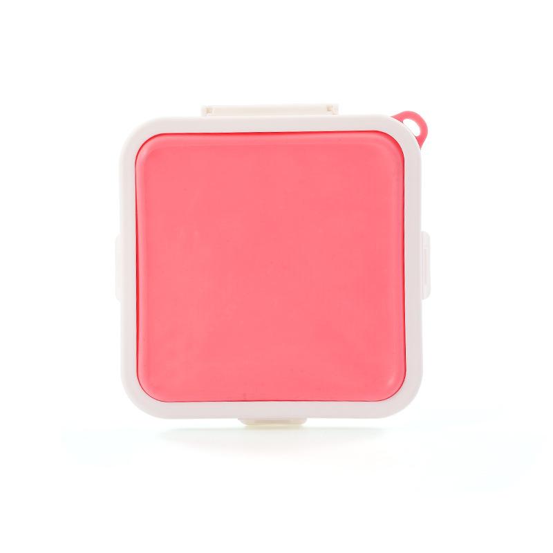 Bærbar Sandwich Toast Bento Box Gjenbrukbar Silikon Sandwich Box Miljøvennlig Lunsj Matbeholder Mikrobølgeovn servise