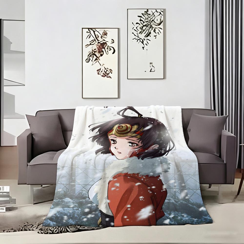 Anime K-KabaneriA of the IronA Fortress Throw Soft Warm Throw Blanket for Bedroom Living Room Bed Travel Camping Picnic Gift