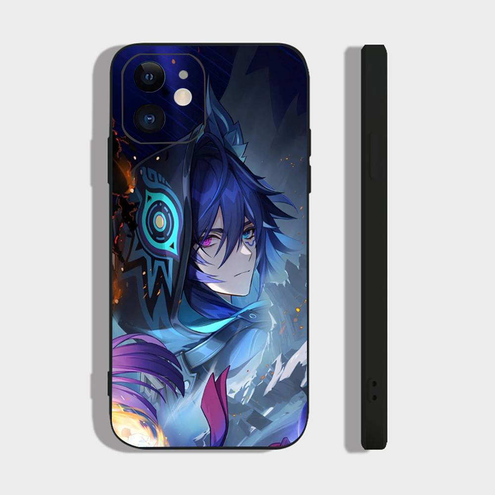 

Ororon Genshin Impact Phone Case For IPhone 17 Air 16 15 14 13 Pro Max 11 12 Black Silicone Cover IPHONE 14PRO