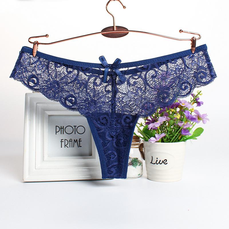 Frauen Sexy Criss-Cross Aushöhlen Spitze Höschen Low-taille Unterwäsche Tanga Weibliche Atmungsaktive Dessous Versuchung Stickerei