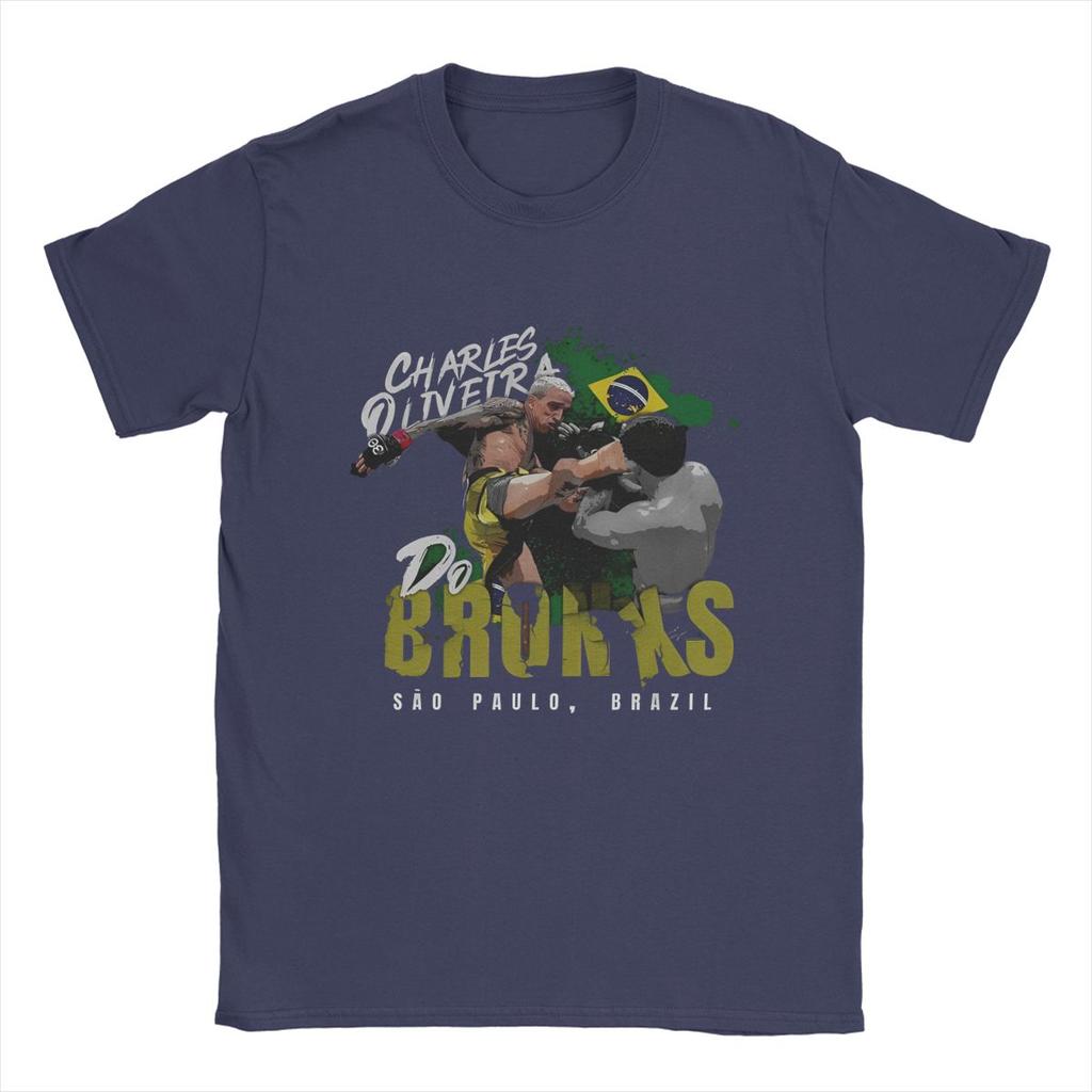 Charles Oliveira Do Bronxs Brazil Boxer T Shirt Merchandise Men Women's Pure Cotton Creative T-shirt Short Sleeve Clothes Summer