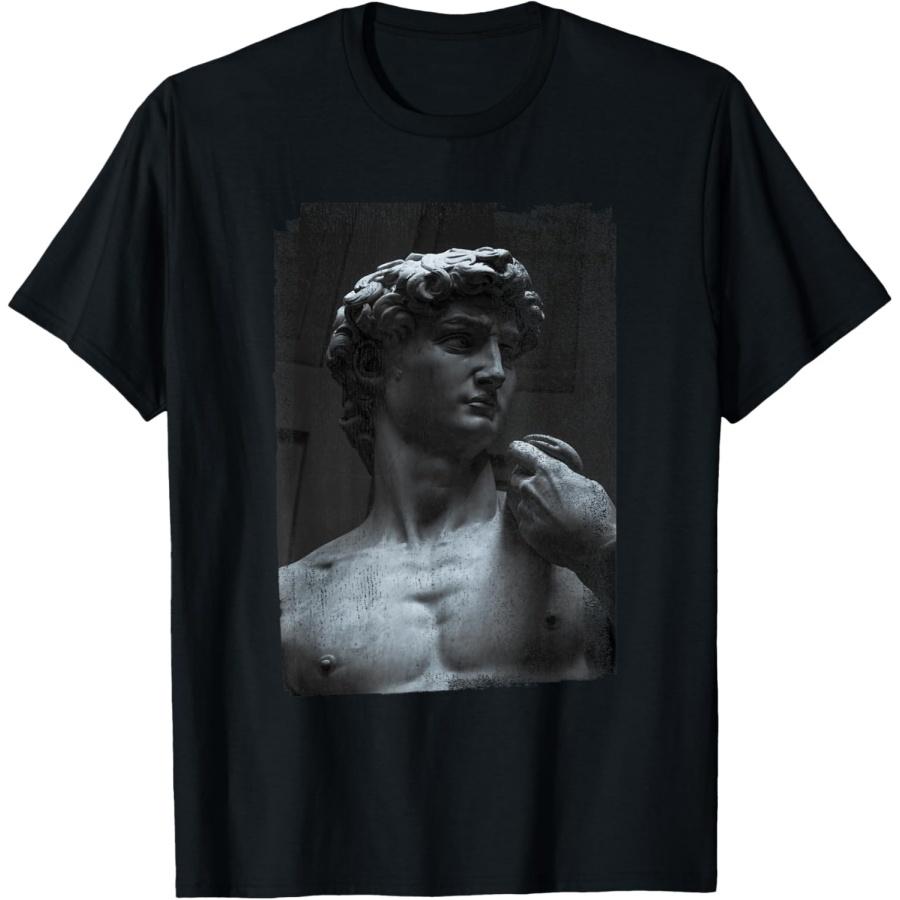 Футболка с изображением Давида Микеланджело XXXXXL чёрный
