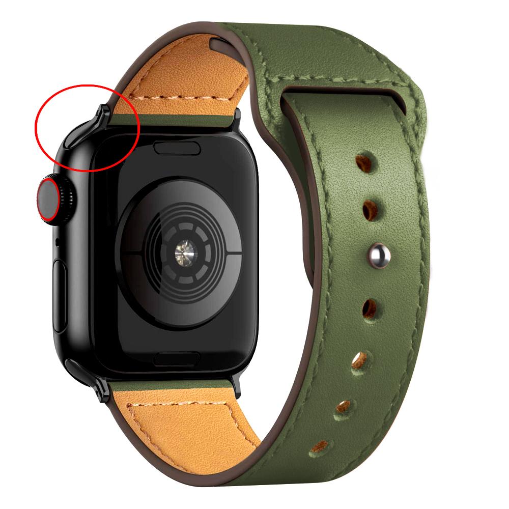 Leather Strap For Apple Watch Band 44mm 45mm 49mm 41mm 40mm 42mm 38mm Wristband Correa Bracelet iWatch Series 8 9 3 4 5 6 SE 7