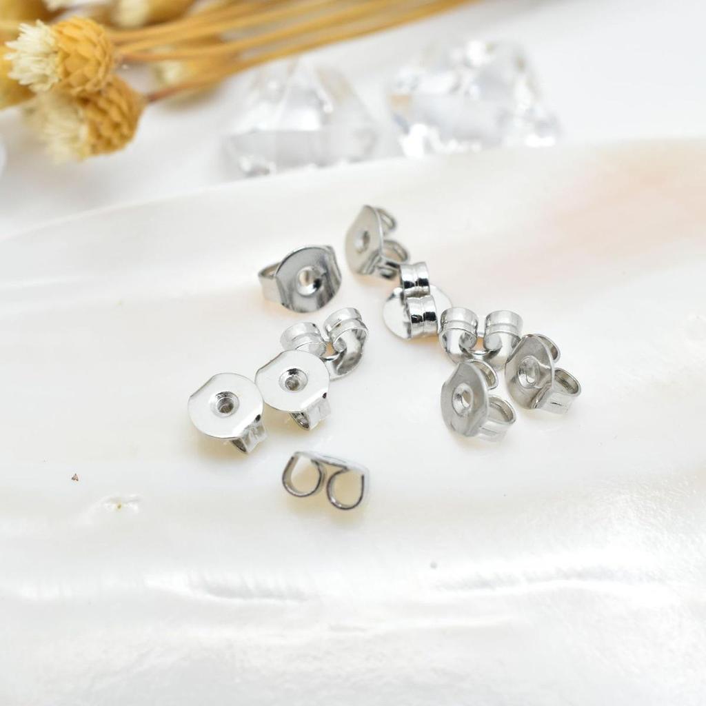 14K Gold-Filled Butterfly Earrings Components: Studs, Hooks, Backs, and Pins.