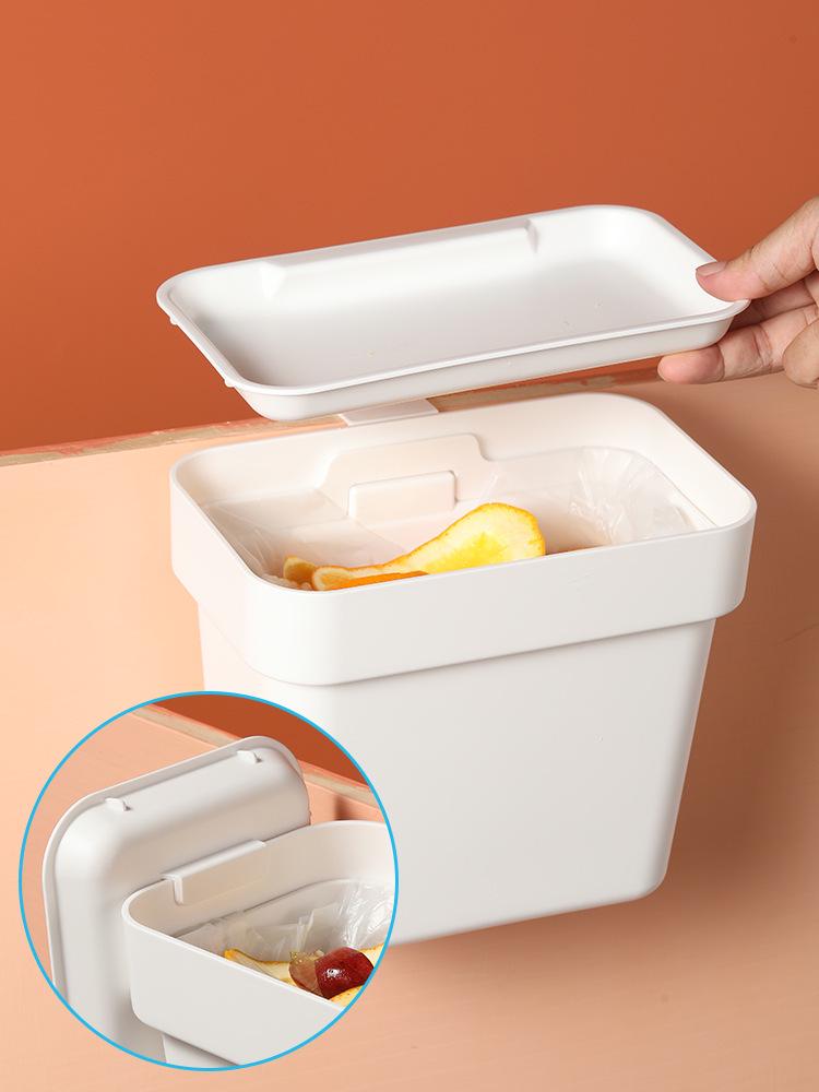 Cubo de Basura Colgante de Pared para Cocina y Baño con Tapa