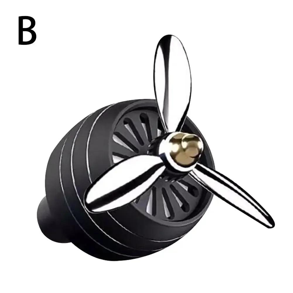 

Car Scent Diffuser Vent Clip LED Light Rotating Fan Fragrance Air Force 3 Outlet Auto Aromatherapy Accessories for Air Freshener чёрный