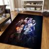 Hunter × Hunter Flannel Pattern Square Carpet,Area Rug,Carpet Rug for Living Room Bedroom Sofa Playroom Decor,Non-slip Floor Mat