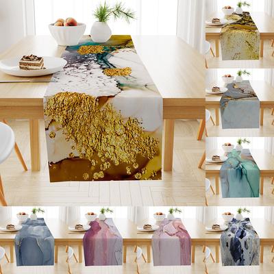 Marble Linen Table Flag Coffee Table Dining Table Decoration Tablecloth Thermal Insulation Non-Slip Dining Table Cloth Cover