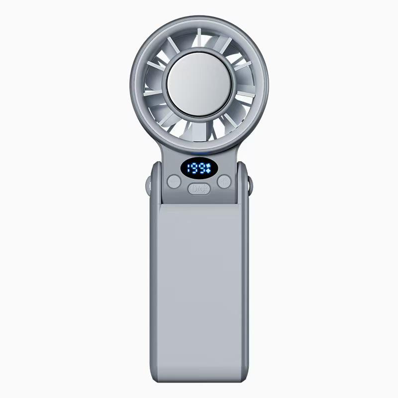 Foldable Portable 199-Speed Digital Display Neck-Hanging Cooling Fan 163x41x63 mm