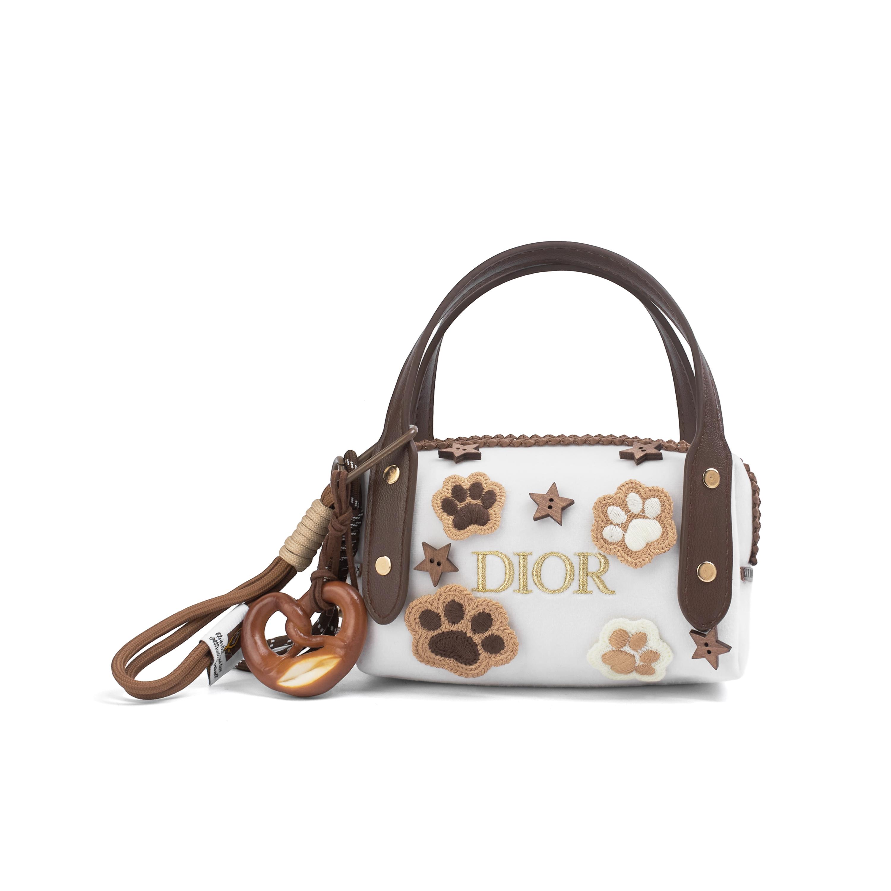Handmade DIY Dior-inspired Remake Makeup Bag White