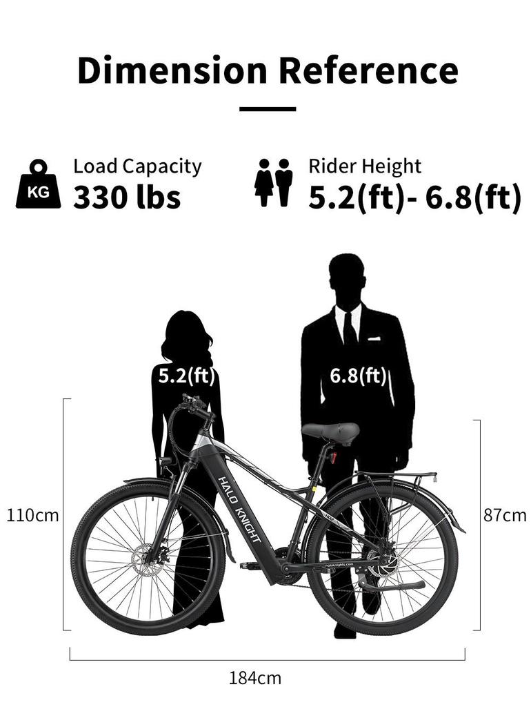 Rower elektryczny Halo Knight H02, silnik bezszczotkowy 750 W, akumulator 48 V 16 Ah, opony 29 * 2,1 cala, maksymalna prędkość 50 km / h, maksymalny zasięg 60 km, 21 prędkości Shimano