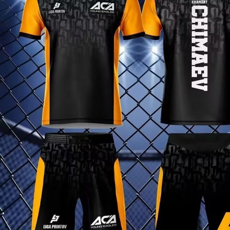 2026 Herren Ringer Trainingsset 3D Gedruckte Sportbekleidung Kurzarm T-Shirt Shorts Athletischer Freizeitanzug