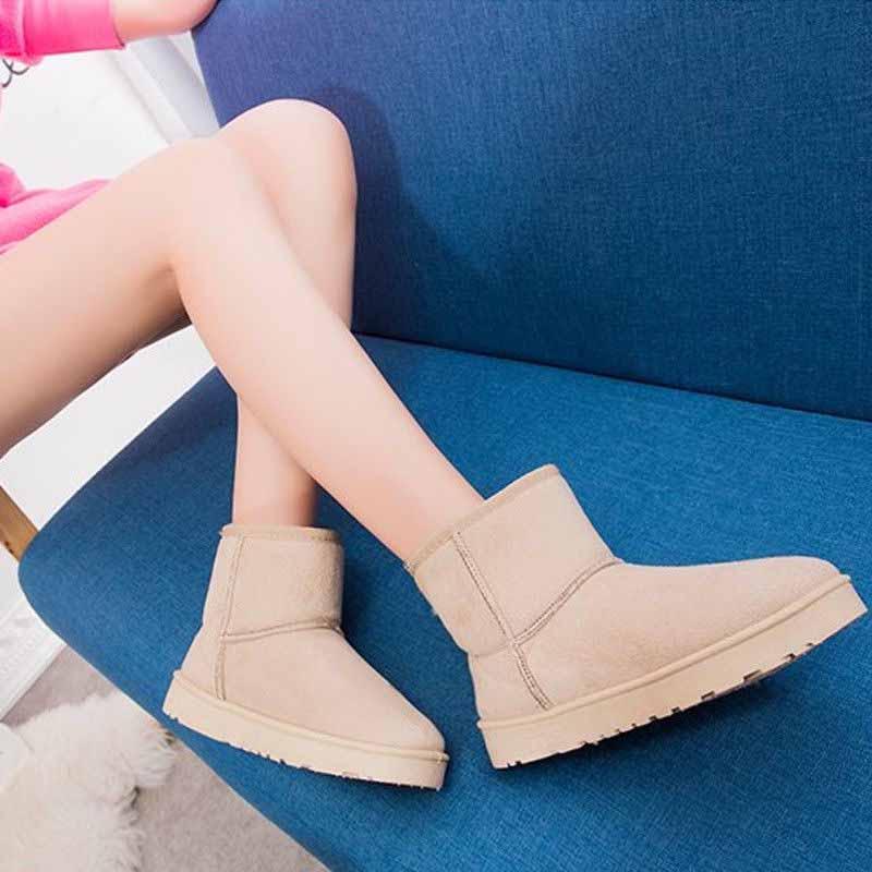 Premium Quality Women's Winter Snow Boots Featuring Plush Thicken Lining And Anti-skid Soles