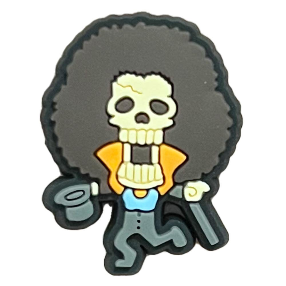 1pcs Japanese Anime One Piece Shoe Charms PVC Cartoon Shoes accessories Decoration Buckle Fit Bands Bracelets Clog Sandal Garden