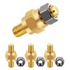 1/2/4pcs 3/8-16 Car Heavy-duty Brass Battery Terminal Connectors Threaded Seamless Installation for Assorted Safe Connection