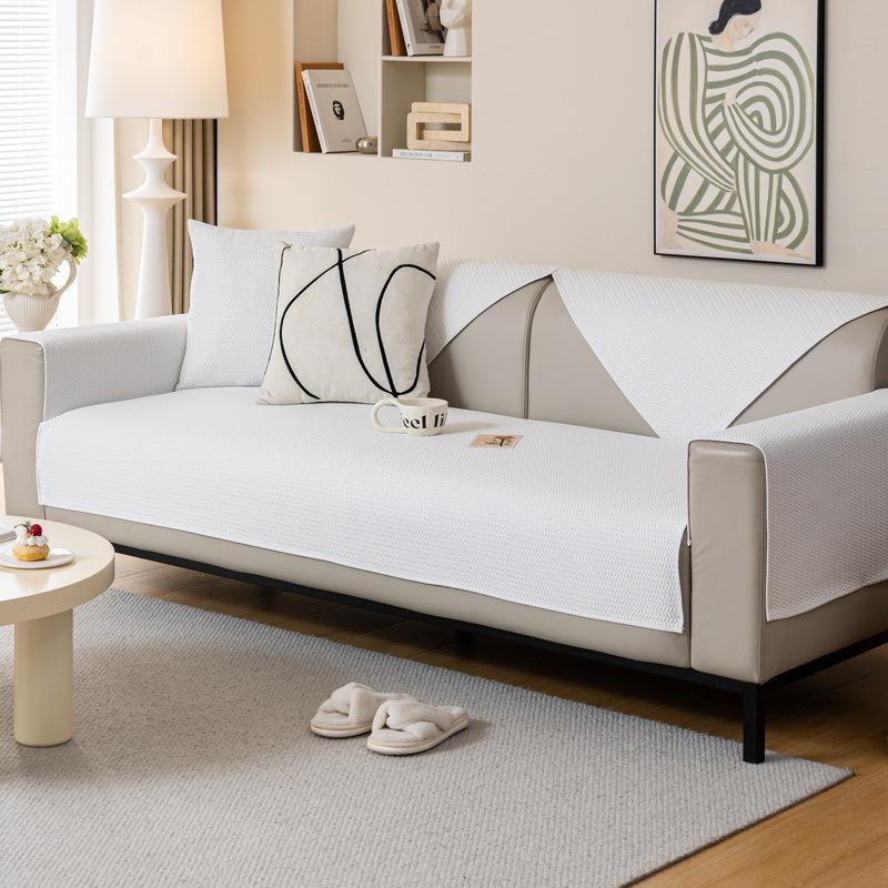 Solid Color Sofa Cushion Summer Summer Mat Cushion Summer Non-Slip Sofa Cover Cover Cloth