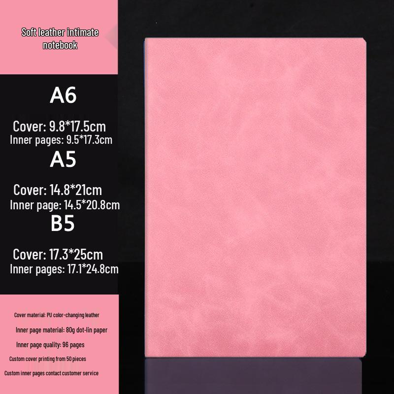 Customizable A5 Notebook & B5 Planner for Students and Business Meetings