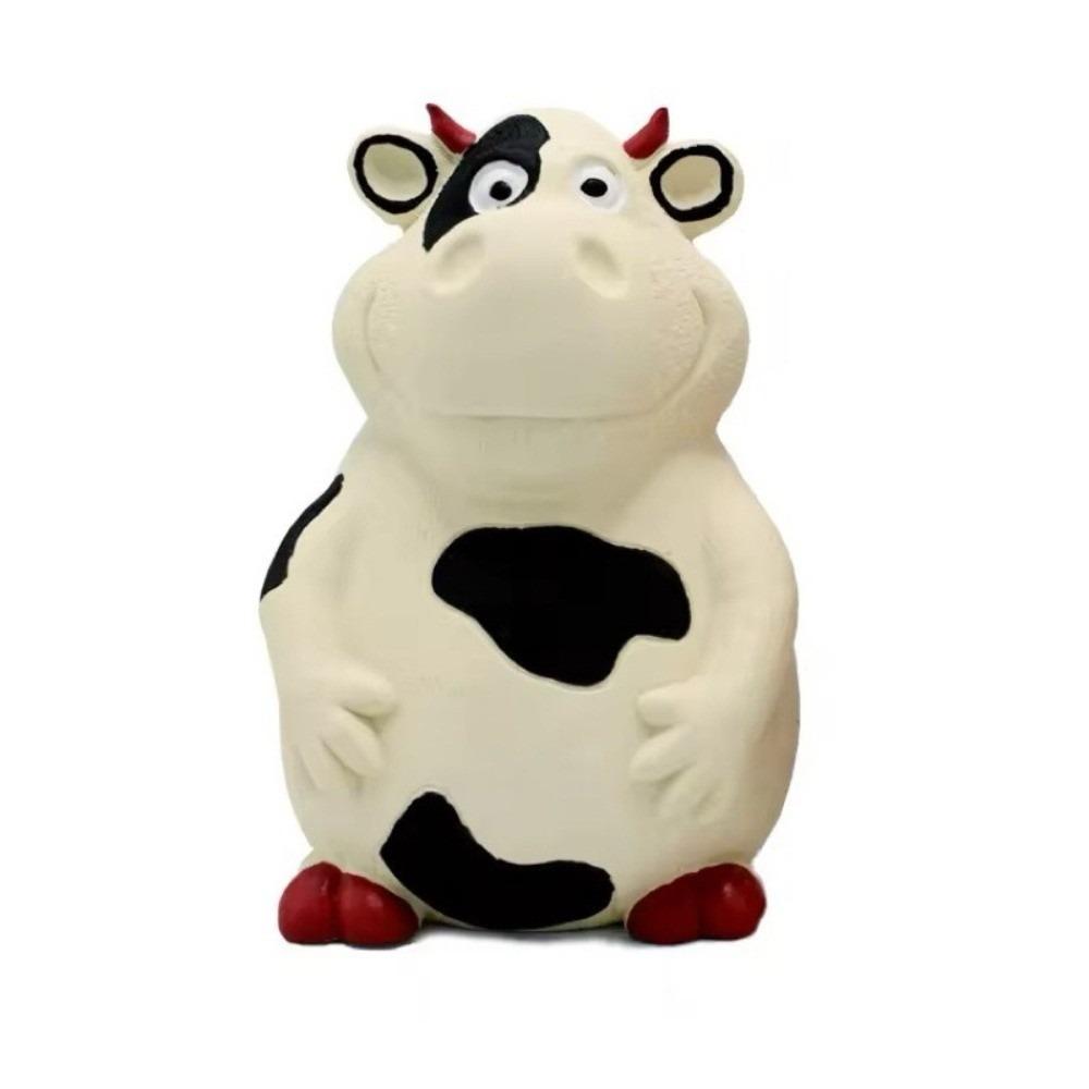 

Latex Squeaky Dog Toys Interactive Animal Shape Dog Chew Toys Fetch Training Cow