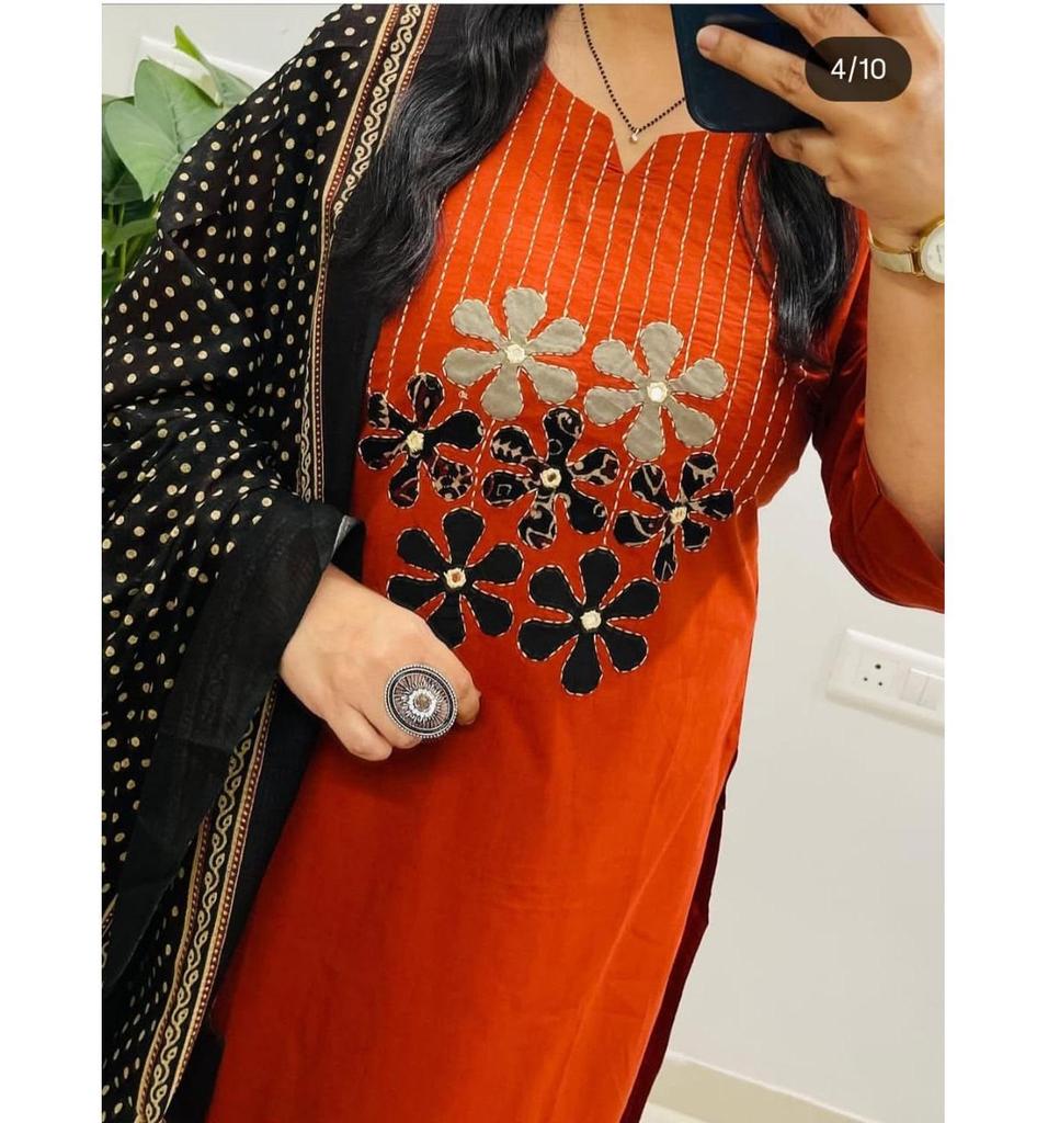 Indian Women Designer Kurta Pant Dupatta Set Indian Bollywood Top Tunic Kurti Salwar Suit