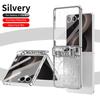 Mechine Circuit Pattern Plating Case For Samsung Galaxy Z Flip 8 7 FE 6 5 4 3 Hinge Protection Anti-drop Cover For Samsung Z Flip8 Flip7 Flip6