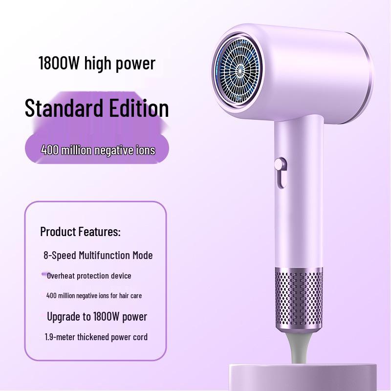 Silent High-Speed Negative Ion Hair Dryer for Home and Dorm Use