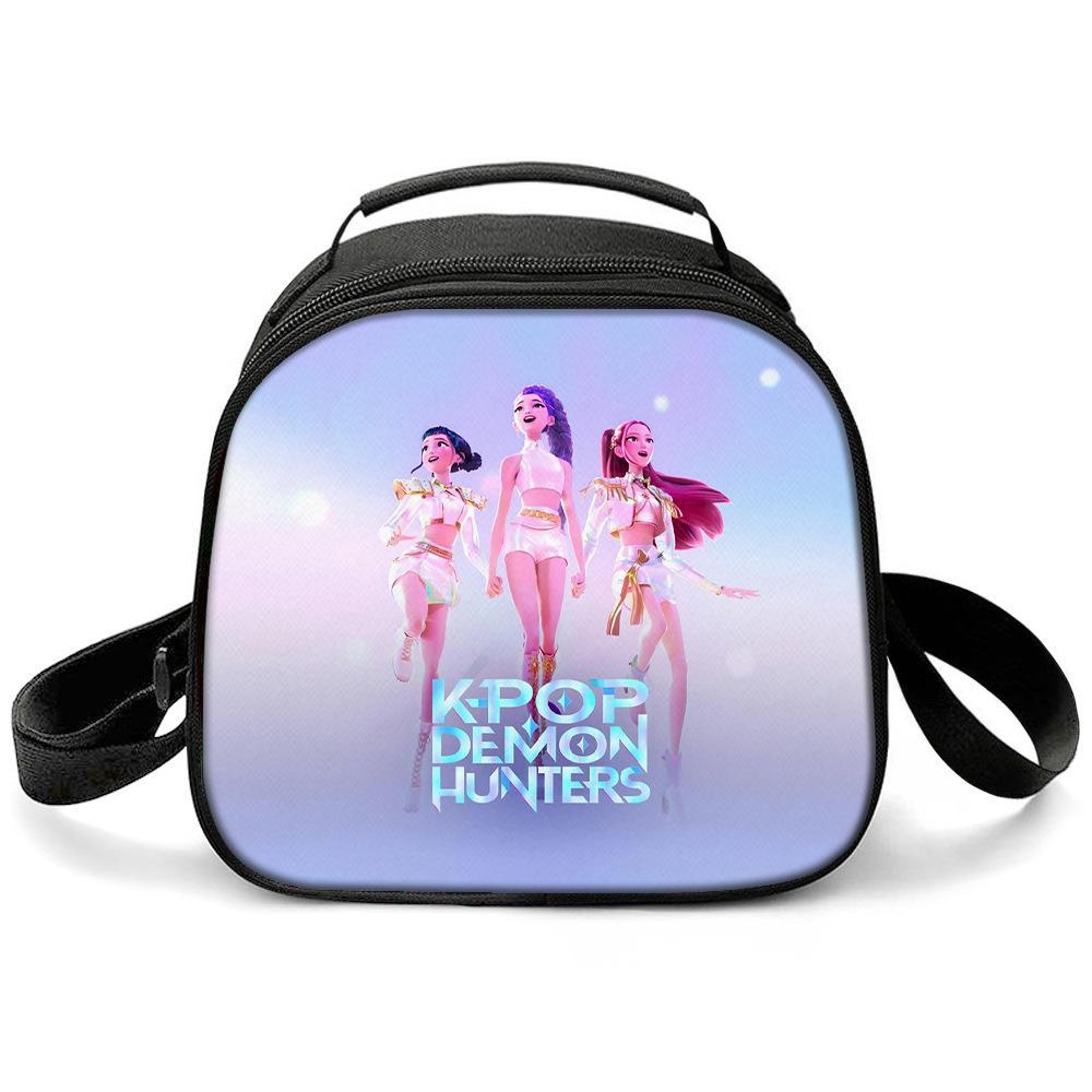 KPOP Witch Hunters Printed Cartoon Student Warm Lunch Bag Messenger Bag