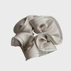 "High-End French-Style Satin Hairband: Fashionable Wood Ear & Flower Bud Design"