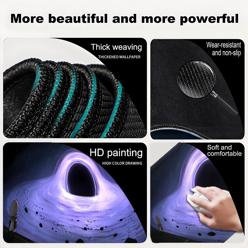 New Non-slip Amphoreus Chrysos Heir Mouse Pad Rubber Mats Honkai Star Rail Cyrene Phainon Mousepad Computer Accessories