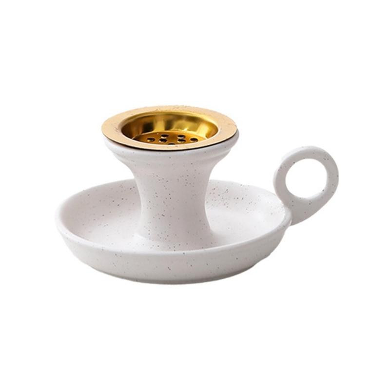 Ceramics Incenses Holder,Cone Incenses Burners with Handle,Ashes Catcher,Aromatherapys Ornament Home Office Decorations
