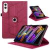 For Lenovo Yoga Tab 11.1 Case Tb710fu 360 Rotating Embossed Flip Stand Tablet Cover for Funda Lenovo Yoga Tab Case 11.1 Inch
