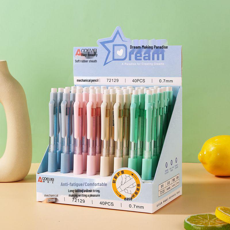 

40-Pack Cartoon Mechanical Pencils with Erasers for Student Drawing Activities Mechanical pencil 0.7mm