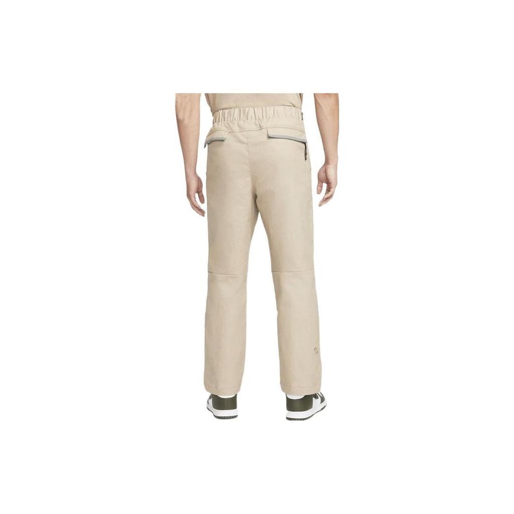 Nike SPORTSWEAR TECH PACK Casual Pants Men's Khaki Moderate Straight Fit Pants DQ4297-247