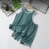 2Piece Modal Sleeveless Pajama Set for Boys, Summer Breathable Dinosaur Print