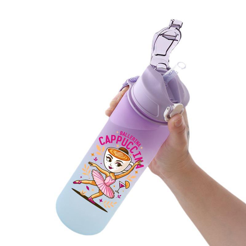 Tuang Tuang Tuang Printed 750Ml Water Bottle Anime Cartoon Large Capacity Drinking Cup Portable Outdoor Sports Water Cup Children Gift