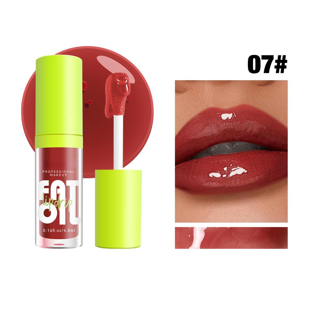 Neues klares Lipgloss, modisches Kristallgelee, feuchtigkeitsspendendes Lippenöl, nicht klebrig, sexy, aufpolsternd, glänzender Lippenstift, Make-up, Lippenpflege-Werkzeug