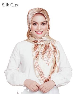 High-quality Luxurious Silk Scarves Headband Scarfs Neck Scarf For Women Chain Silk Scarf Women's Decorative Shawl