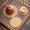 Retro Organic Loofah Sponge Cup Teapot Mat Durable Natural Kitchen Coaster Eco-friendly Teaware Tray Accessory Tea Ceremony