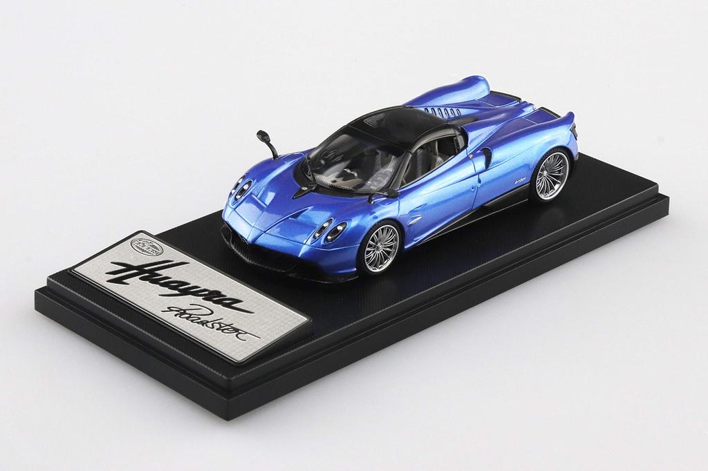Aoshima Bunka Kyozai Skynet Zamini Car Pagani Huayra Roadster Blue Finished Product 1/43