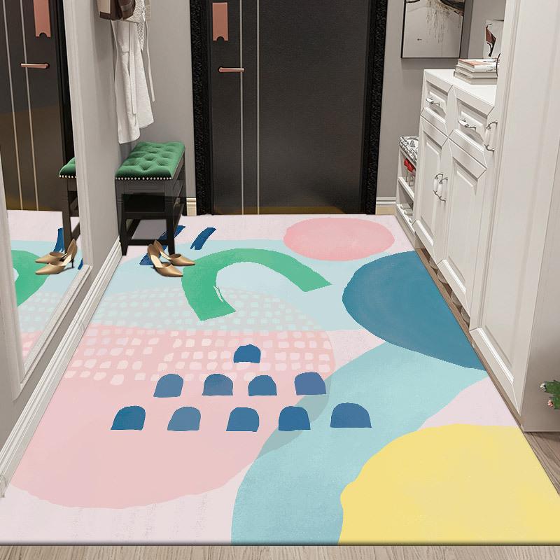 Leichte Luxus-Fußmatte Teppich Wohnzimmer Schlafzimmer Badezimmer Matte Flur Fußmatte Matten Home Entranc Teppich